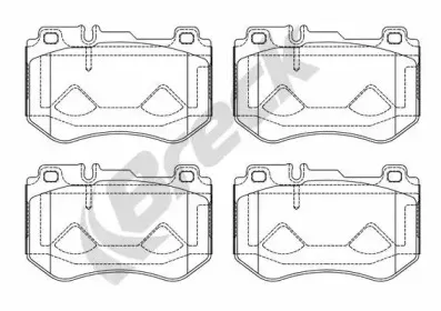 Комплект тормозных колодок, дисковый тормоз BRECK купить